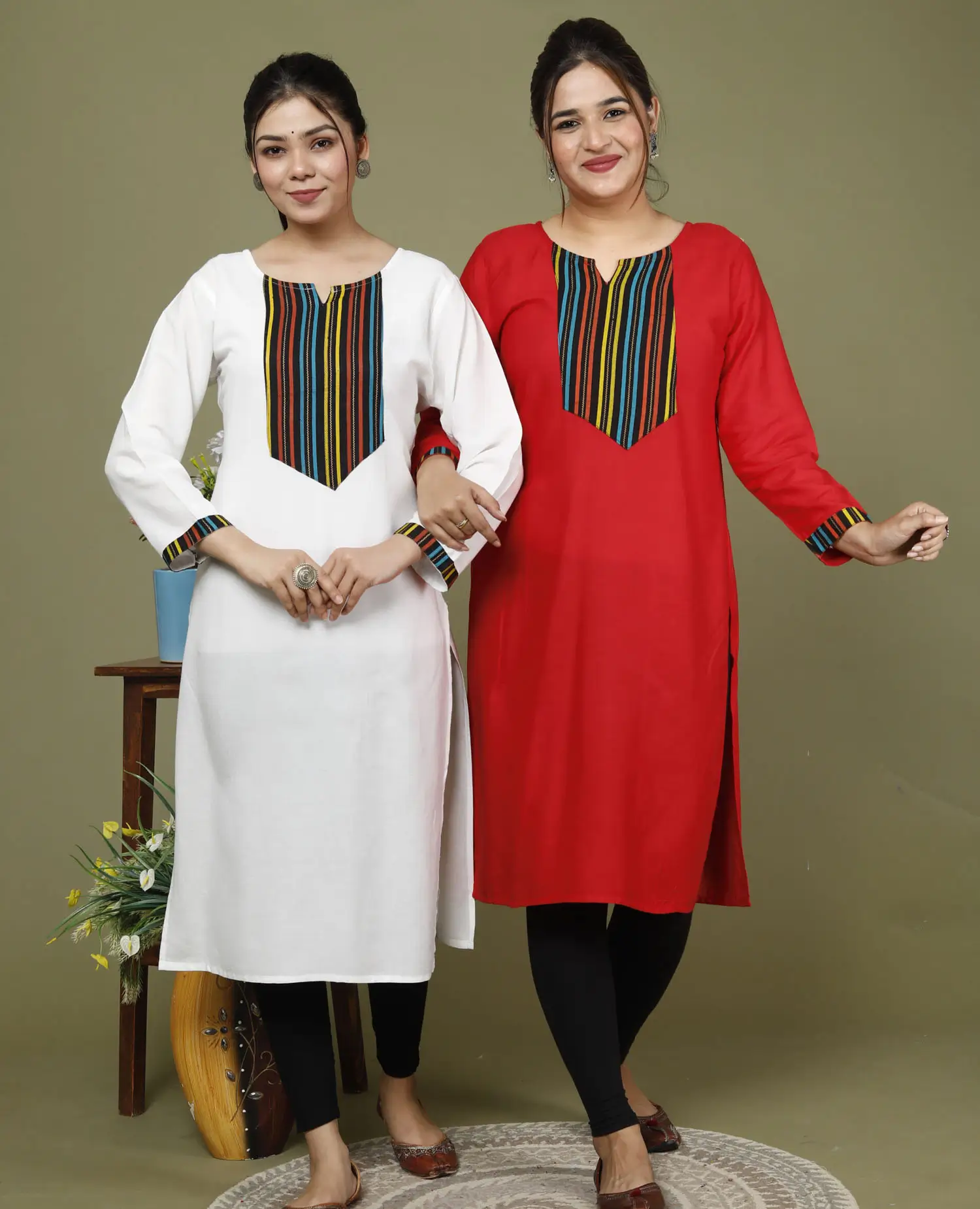 Woman Printed Kurta & Pant Set 1.1